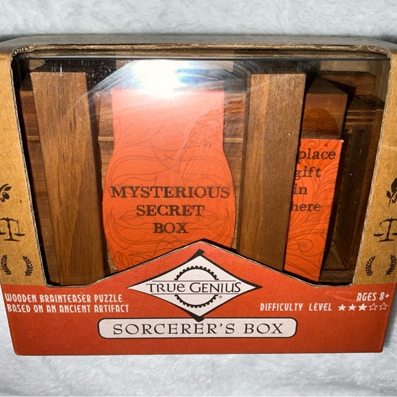 Project Genius Sorcerer's Box Wooden Brainteaser Puzzle BRAND NEW - Picture 10 of 16